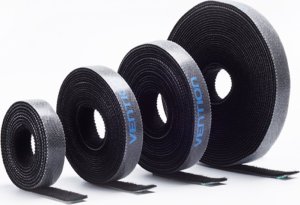 Organizer Vention opaska kablowa z rzepem do kabli nylonowa czarna 1 szt. 6