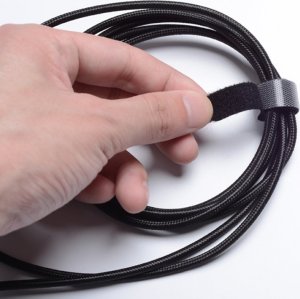 Organizer Vention opaska kablowa z rzepem do kabli nylonowa czarna 1 szt. 7