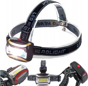 LATARKA CZOŁOWA LED MOCNA CZOŁÓWKA LAMPKA LEDOWA NA CZOŁO GŁOWĘ COB 2