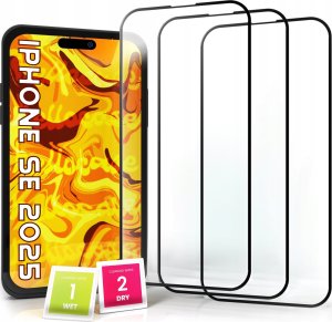 3-PAK Szkło Hartowane do Apple iPhone SE 2025 (cały ekran, 9H, ochronne 5D) 1