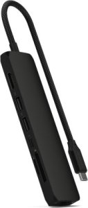 Adapter Satechi 7-in-1 Slim Multiport with Ethernet USB-C / 2x USB-A, USB-C PD, HDMI 4K, Ethernet, Micro/SD 1