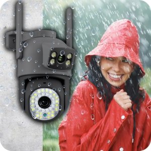 PODWÓJNA KAMERA WIFI IP SMART ZEWNĘTRZNA OBROTOWA 6MPX APLIKACJA ULTRA HD [EUROLOOK K-10 Dual] 2