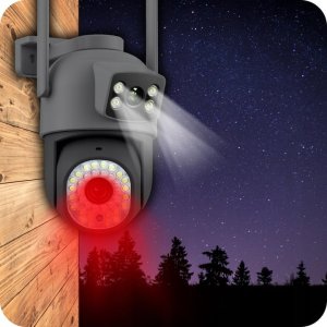 PODWÓJNA KAMERA WIFI IP SMART ZEWNĘTRZNA OBROTOWA 6MPX APLIKACJA ULTRA HD [EUROLOOK K-10 Dual] 4