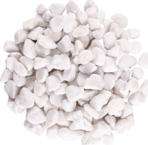 Kamienie dekoracyjne marmurowe białe 8-12mm 900gr 2