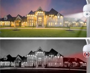 Kamera WiFi SMART IP Zewnętrzna Obrotowa FULL HD 2MPx 1080P 4xZOOM Detekcja [S05] 4