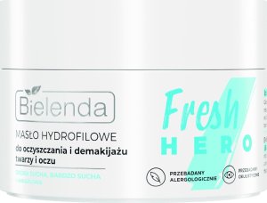 BIELENDA Fresh Hero Masło hydrofilowe do oczyszczania i demakijażu twarzy i oczu 40g 1