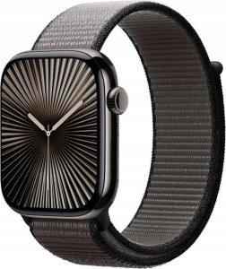 Pasek sportowy Crong Nylon do Apple Watch 44/45/46/49 mm Night Grey - Gwarancja bezpieczeństwa. Proste raty. Bezpłatna wysyłka od 170 zł. 4