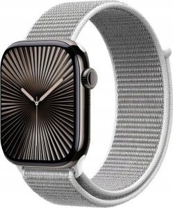 Pasek sportowy Crong Nylon do Apple Watch 38/40/41/42 mm Silver Grey - Gwarancja bezpieczeństwa. Proste raty. Bezpłatna wysyłka od 170 zł. 4