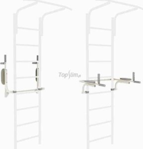 Poręcze do ćwiczeń podnoszone do drabinki gimnastycznej czarny 12