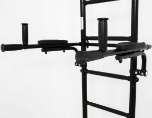 Poręcze do ćwiczeń podnoszone do drabinki gimnastycznej czarny 2