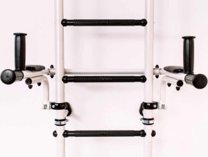 Poręcze do ćwiczeń podnoszone do drabinki gimnastycznej czarny 3