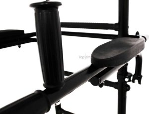 Poręcze do ćwiczeń podnoszone do drabinki gimnastycznej czarny 9