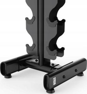 STR36 STOJAK NA CIĘŻARKI I HANTELKI PIONOWY SEMI COMMERCIAL HMS 4