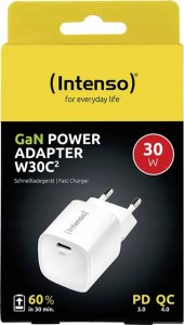 Intenso Power Adapter W30C² GaN white 1x USB-C 30W 2