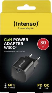 Intenso Power Adapter W30C² GaN black 1x USB-C 30W 2