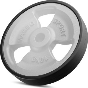 Marbo Sport Zestaw obciążeń gumowanych 30 kg / 2 x 10 kg + 2 x 5 kg - 4
