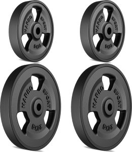 Marbo Sport Zestaw obciążeń gumowanych 60 kg / 2 x 20 kg + 2 x 10 kg - 2