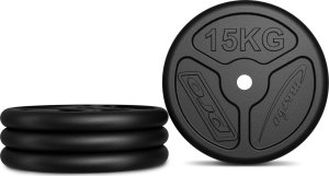 Marbo Sport Zestaw obciążeń żeliwnych slim 60 kg / 2 x 15 kg + 2 x 10 kg + 2 x 5 kg - 3