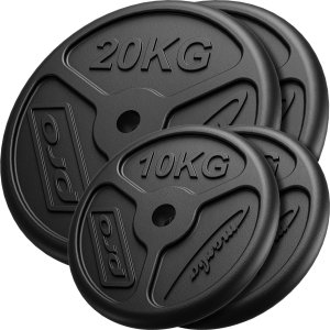 Zestaw obciążeń żeliwnych slim 60 kg / 2 x 20 kg + 2 x 10 kg - Marbo Sport 1