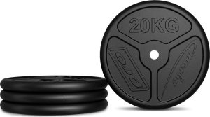Marbo Sport Zestaw obciążeń żeliwnych slim 60 kg / 2 x 20 kg + 2 x 10 kg - 3