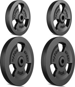 Zestaw obciążeń żeliwnych kierownica 60 kg / 2 x 20 kg + 2 x 10 kg - Marbo Sport 1