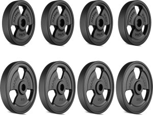 Marbo Sport Zestaw obciążeń gumowanych 30 kg / 4 x 5 kg + 4 x 2,5 kg - 2
