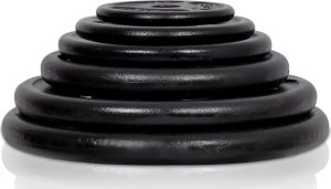 Zestaw gryfów wzmocnionych i obciążeń slim 113 kg - Marbo Sport 5