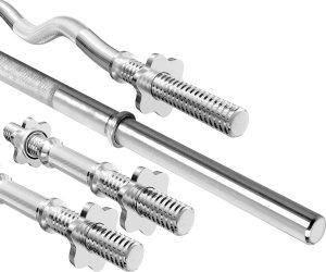 Zestaw gryfów wzmocnionych i obciążeń slim 113 kg - Marbo Sport 6