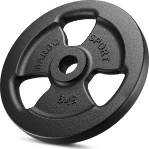 Marbo Sport Zestaw obciążeń żeliwnych kierownica 30 kg / 4 x 5 kg + 4 x 2,5 kg - 3