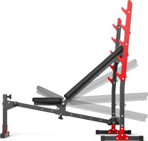 Ławka regulowana ze zintegrowanymi stojakami MH-L107 2.0 - Marbo Sport 8