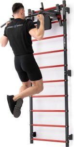 Marbo Sport Zestaw MHU1 | Drabinka gimnastyczna metalowa MH-U204 +  poręcz i drążek 2w1 MH-U205 - Marbo Sport 16
