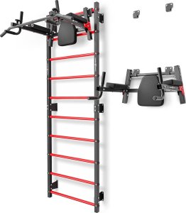 Marbo Sport Zestaw MHU1 | Drabinka gimnastyczna metalowa MH-U204 +  poręcz i drążek 2w1 MH-U205 - Marbo Sport 10