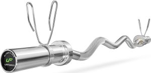 Marbo Sport Zestaw 55kg | Gryf olimpijski 180cm + gryf olimpijski lekko łamany 120cm + obciążenia olimpijskie  4x5kg, 2x2,5kg, 4x1,25kg - Marbo Sport 4