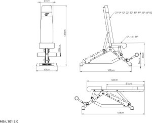 Marbo Sport Ławka dwustronna MS-L101 2.0 - 11