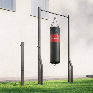 Drążek do podciągania zewnętrzny z uchwytem na worek i krótkimi poręczami do dipów MO-Z3 - Marbo Sport 2