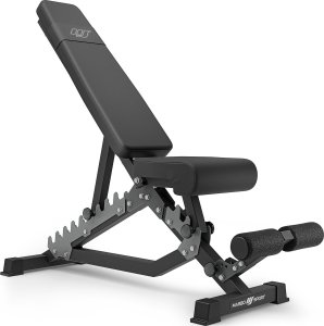 Marbo Sport Zestaw MS24_2.0_83KG | Ławka dwustronna + wielopoziomowe stojaki (2 sztuki) + zestaw gryfów i obciążeń 83 kg - Marbo Sport 2