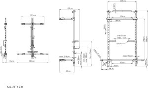 Klatka treningowa składana MS-U114 2.0 - Marbo Sport 5