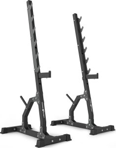 Marbo Sport Zestaw MS8_2.0_83KG | Dwustronnie regulowana ławka treningowa + wielopoziomowe stojaki (2 sztuki) + zestaw gryfów i obciążeń 83 kg - Marbo Sport 3