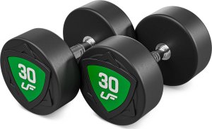 Zestaw hantli stałych poliuretanowych 27,5-37,5kg (skok co 2,5kg) 325 kg  UpForm 5