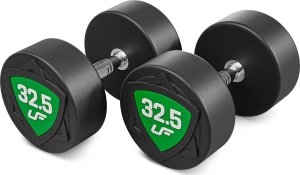 Zestaw hantli stałych poliuretanowych 27,5-37,5kg (skok co 2,5kg) 325 kg  UpForm 6