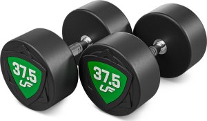 Zestaw hantli stałych poliuretanowych 27,5-37,5kg (skok co 2,5kg) 325 kg  UpForm 8