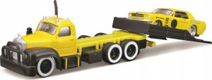 MAISTO 15055-35 Laweta Mack B-61 Flatbed 1953 + Ford Mustang 1965 1:64 1