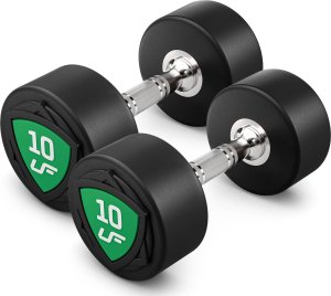 Zestaw hantli stałych poliuretanowych 1-10kg (skok co 1 kg) 110 kg -UpForm 12