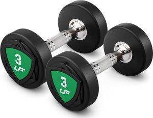 Zestaw hantli stałych poliuretanowych 1-10kg (skok co 1 kg) 110 kg -UpForm 5