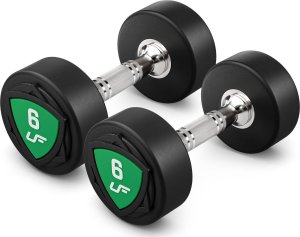 Zestaw hantli stałych poliuretanowych 1-10kg (skok co 1 kg) 110 kg -UpForm 8