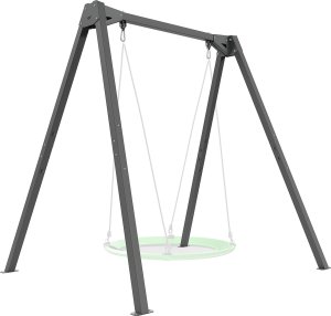 Huśtawka 1-stanowiskowa na łożyskach (stelaż) szeroka PREMIUM MO-015 - Marbo Sport 1
