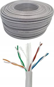 Kabel sieciowy skrętka LAN Netrack cat 6 UTP, szary, 305m , CCA 1