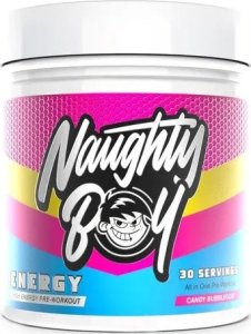 Naughty Boy - Przedtreningówka, Energy, Candy Bubblegum, Proszek 390g 1