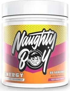 Naughty Boy - Przedtreningówka, Energy, Fizzy Peach Sweets, Proszek 390g 1