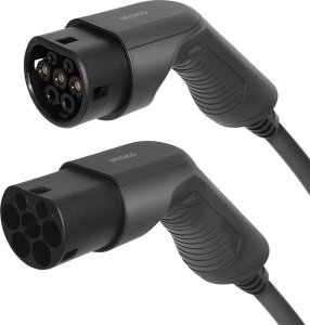 DELTACO e-Charge charging cable for electric car type 2 plug - 32A - 22 kW - 10 metres 1